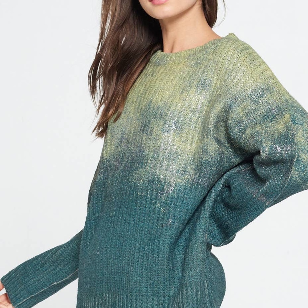 π Metallic Coated Multi-Color Sweater - Picture 5 of 8